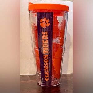 Clemson University Tigers 24 OZ. TERVIS TUMBLER with Orange Lid  #1095189